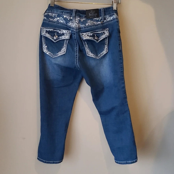 Love Indigo Premium Sz.4 Five Pockets Blue Jeans women's - Picture 1 of 11